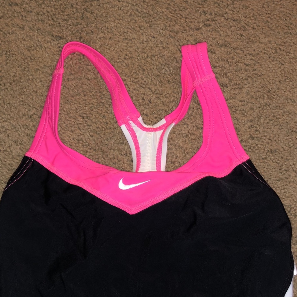 Black and pink nike one piece swimsuit - Picture 2 of 5